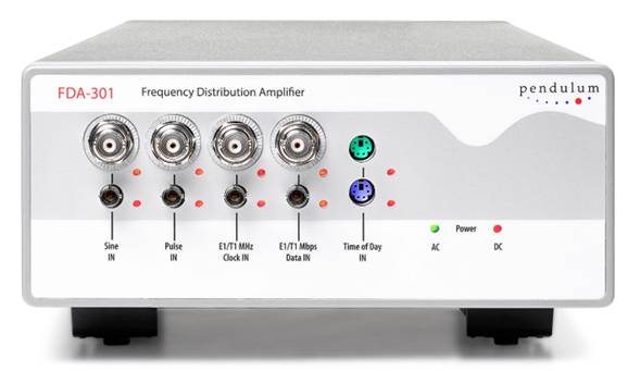 FDA-301 Point-to-Multi-point Distribution Amplifier for reference frequency and time synchronization signals